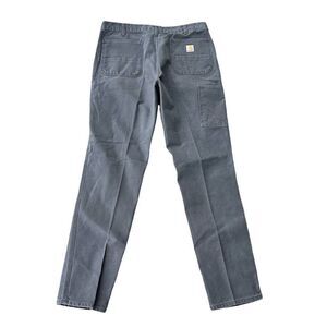 Carhartt Men's Relaxed Fit Carpenter Work Pants Gray Size 37x34